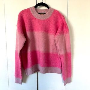 SCOTCH AND SODA PINK STRIPE SWEATER NWOT